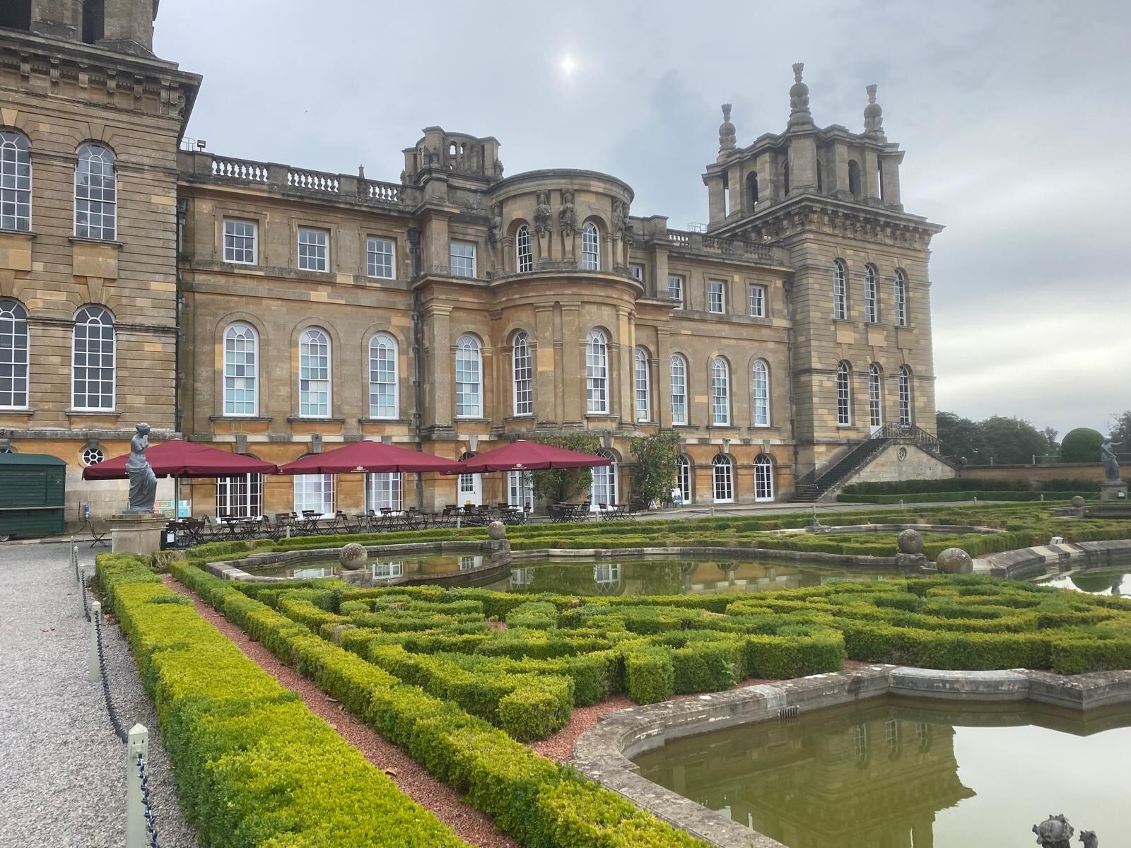 Blenheim Palace Water Terraces and east facade, Woodstock Oxfordshire