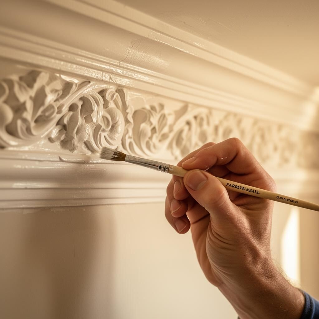 Detailed cornice painting by Brierty Decoration